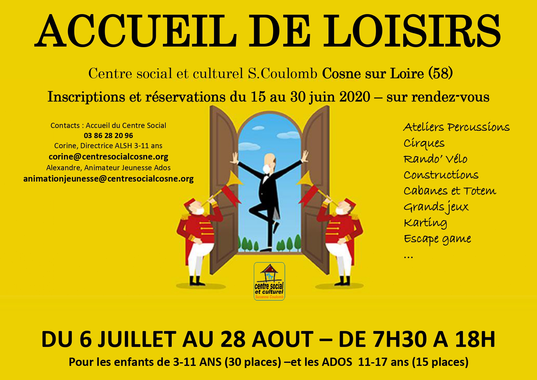 Accueil De Loisirs Vive Les Vacances D Ete Centre Social Et Culturel Suzanne Coulomb